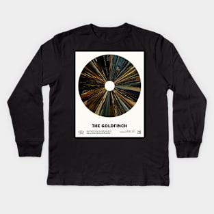 minimal_Goldfinch Barcode Movie Kids Long Sleeve T-Shirt